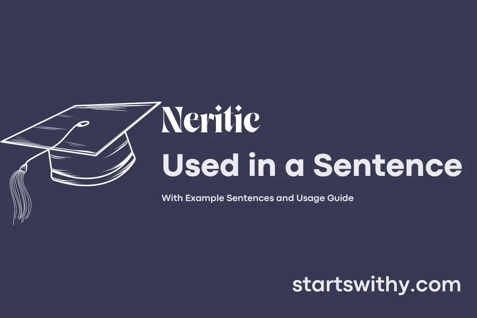 Sentence with Neritic