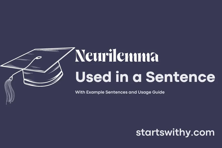 Sentence with Neurilemma