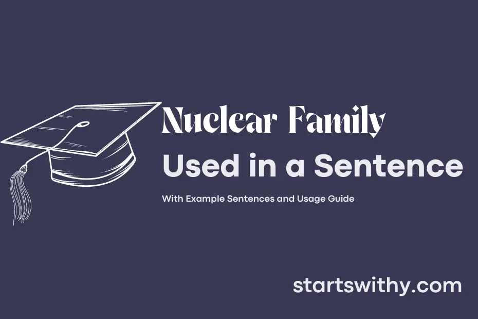 Sentence with Nuclear Family