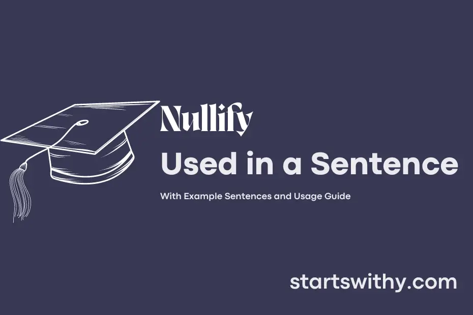 Sentence with Nullify