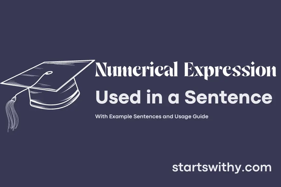 Sentence with Numerical Expression