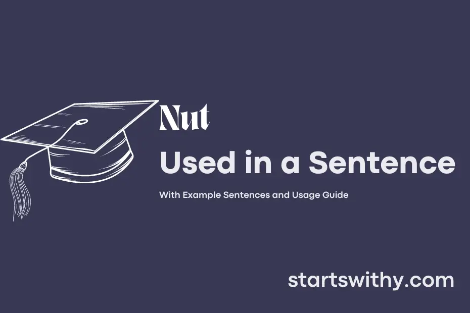 Sentence with Nut