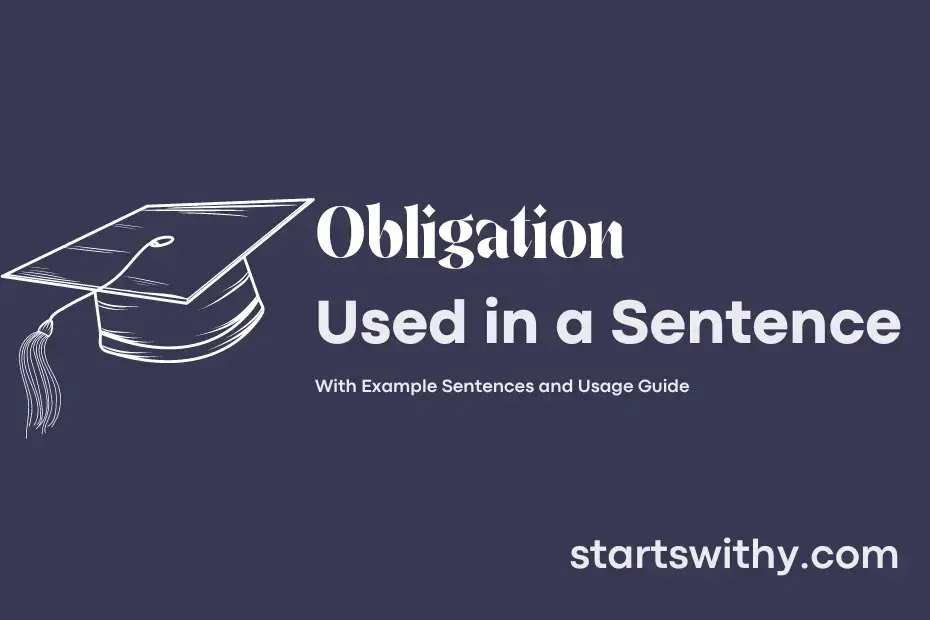 Sentence with Obligation