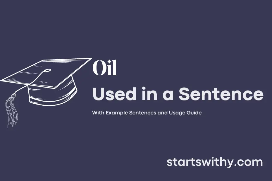 Sentence with Oil