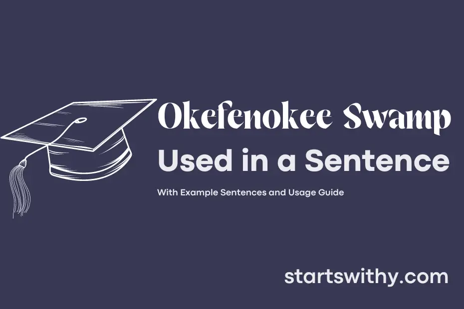 Sentence with Okefenokee Swamp