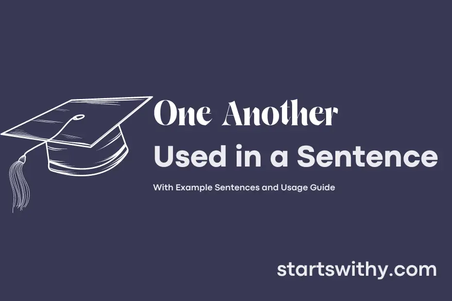 Sentence with One Another