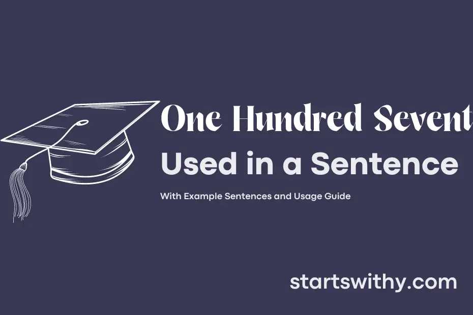 Sentence with One Hundred Seventy