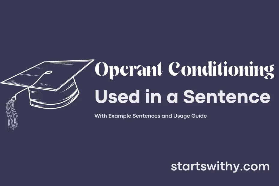 Sentence with Operant Conditioning