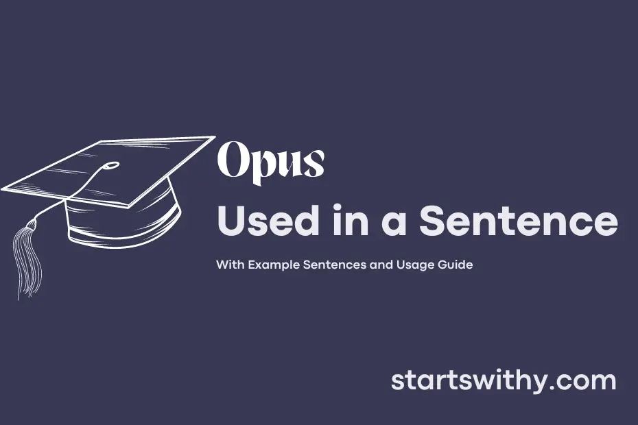 Sentence with Opus