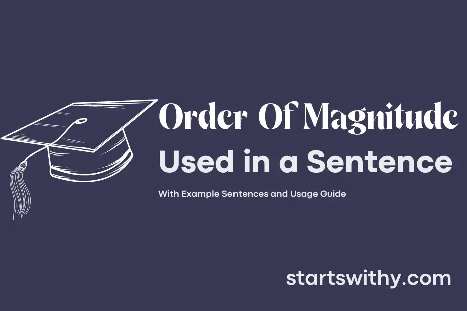 Sentence with Order Of Magnitude