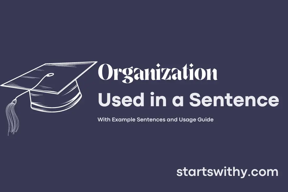 Sentence with Organization