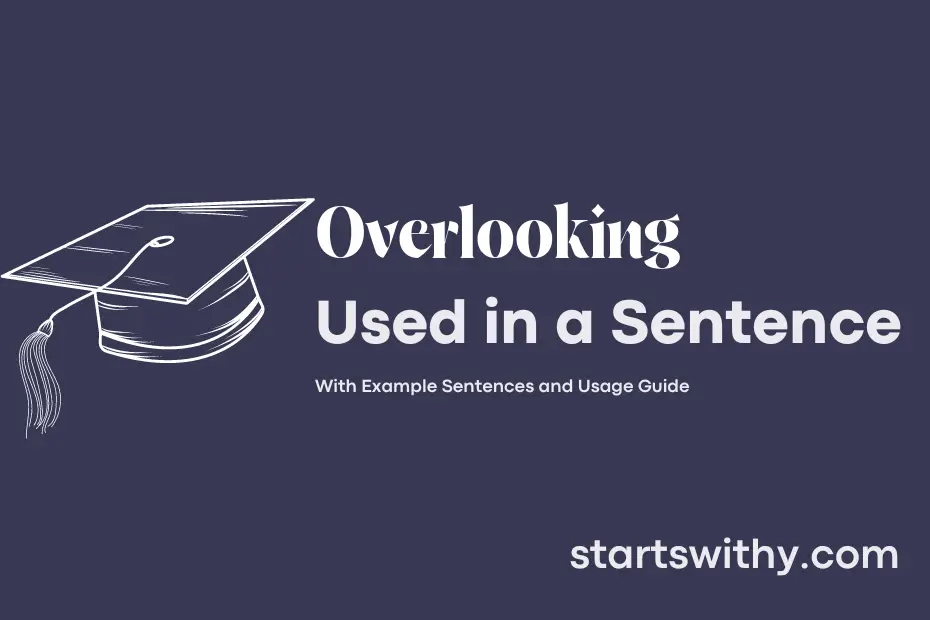 Sentence with Overlooking