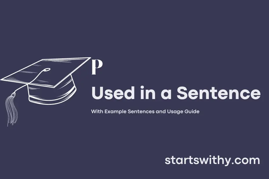 Sentence with P