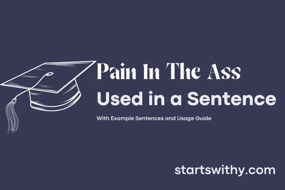 Sentence with Pain In The Ass