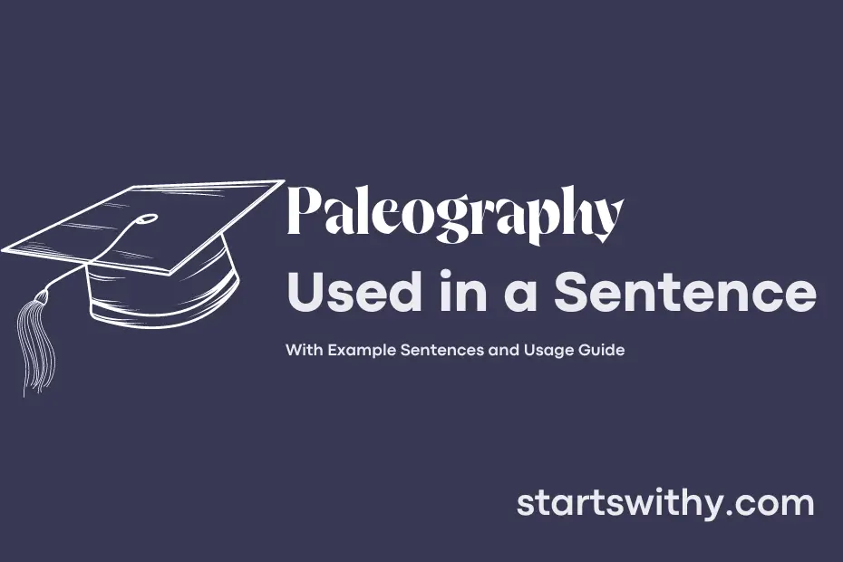 Sentence with Paleography