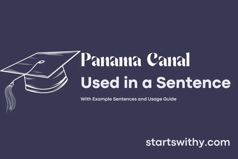 Sentence with Panama Canal