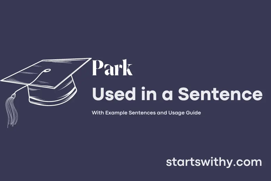Sentence with Park