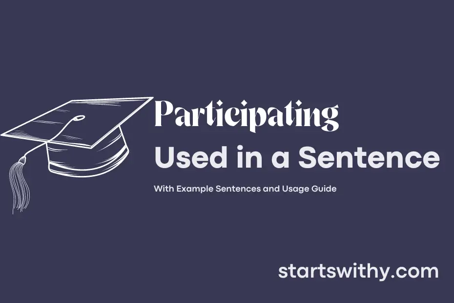 Sentence with Participating