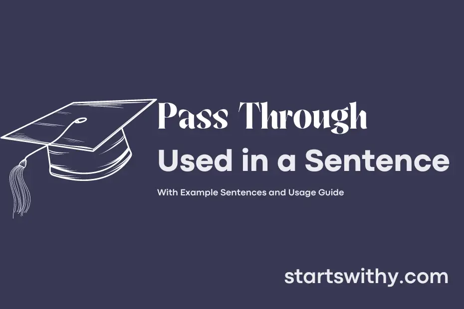 Sentence with Pass Through