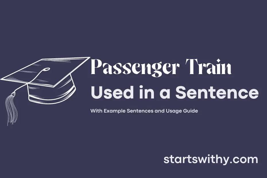 Sentence with Passenger Train