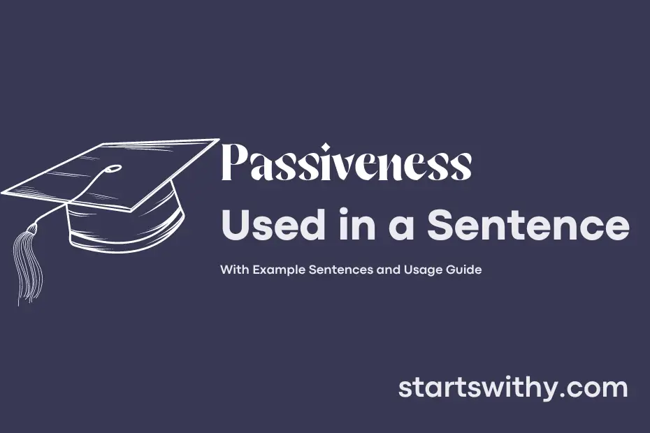 Sentence with Passiveness