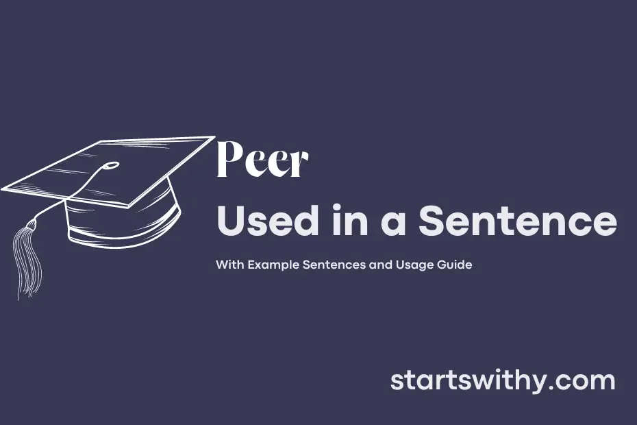 Sentence with Peer