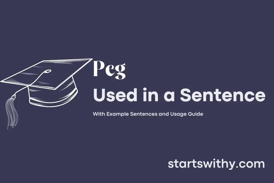 Sentence with Peg