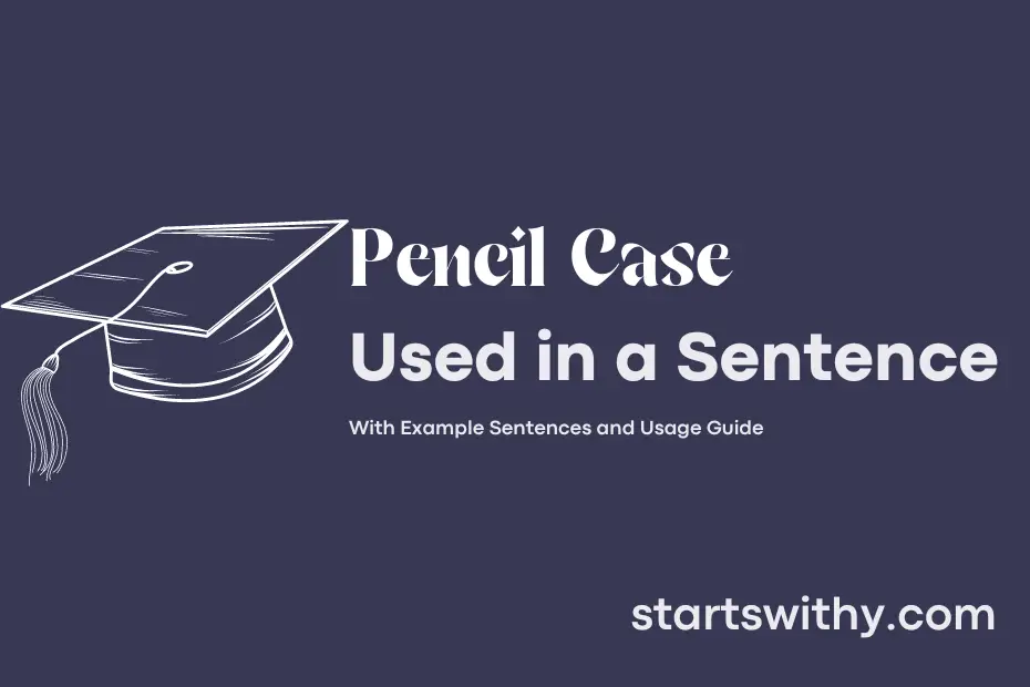 Sentence with Pencil Case
