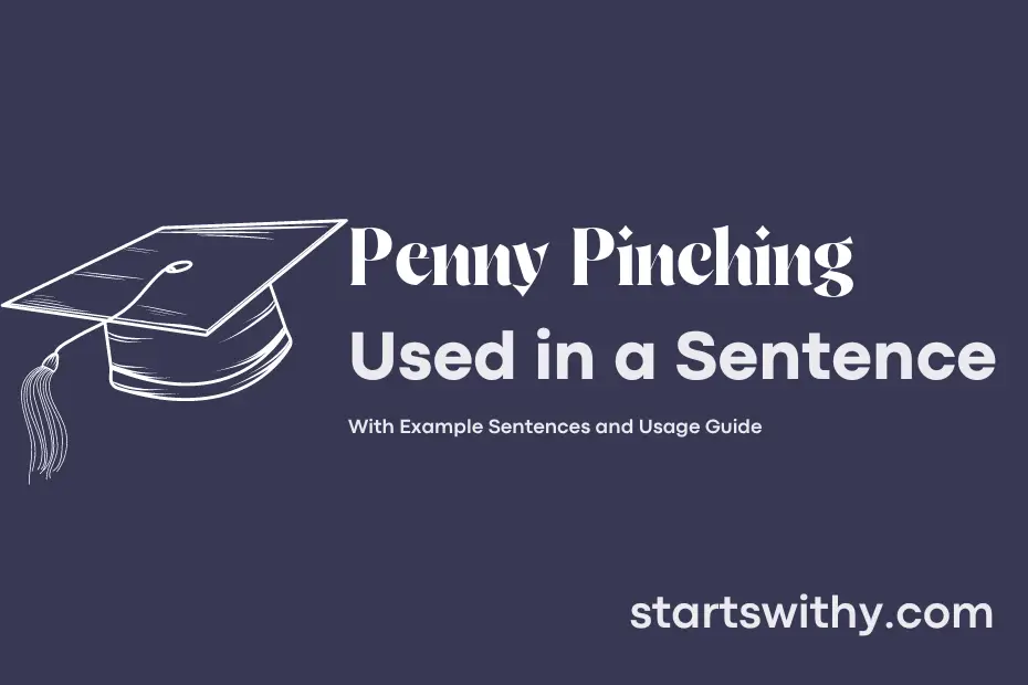 Sentence with Penny Pinching