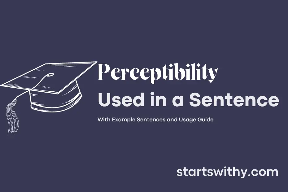 Sentence with Perceptibility
