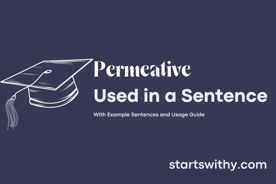 Sentence with Permeative