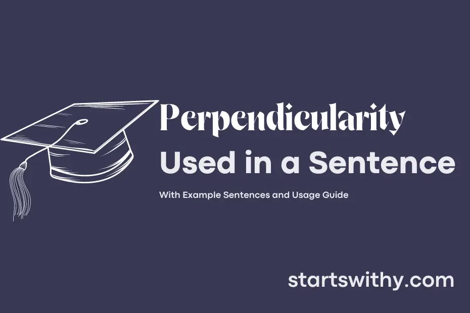 Sentence with Perpendicularity