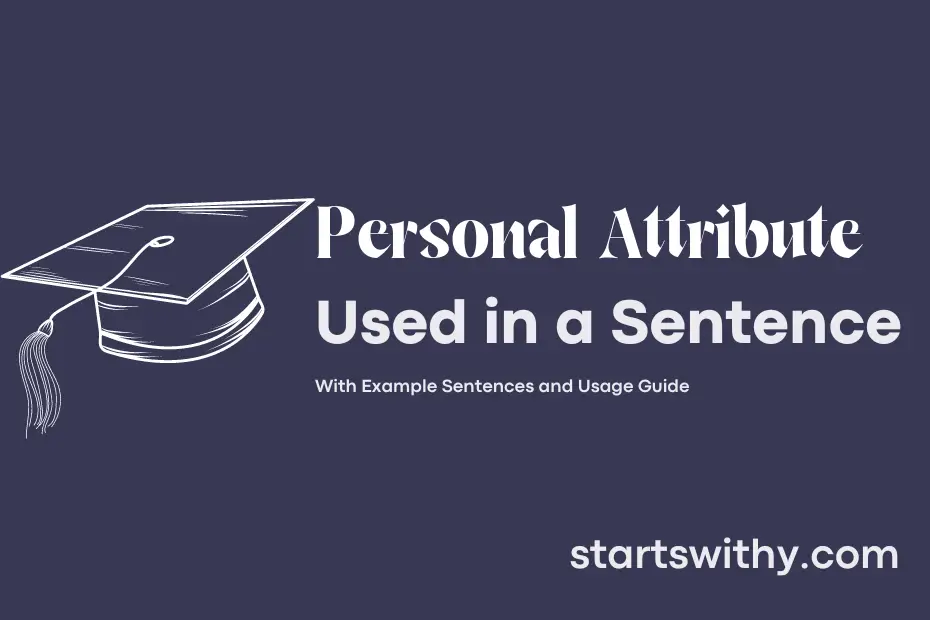 Sentence with Personal Attribute