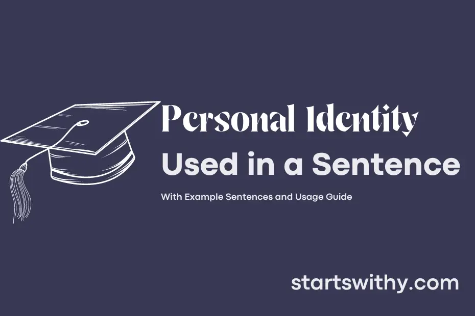 Sentence with Personal Identity