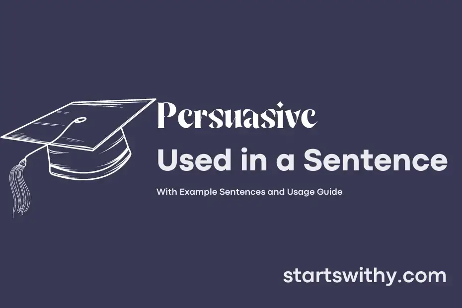 Sentence with Persuasive