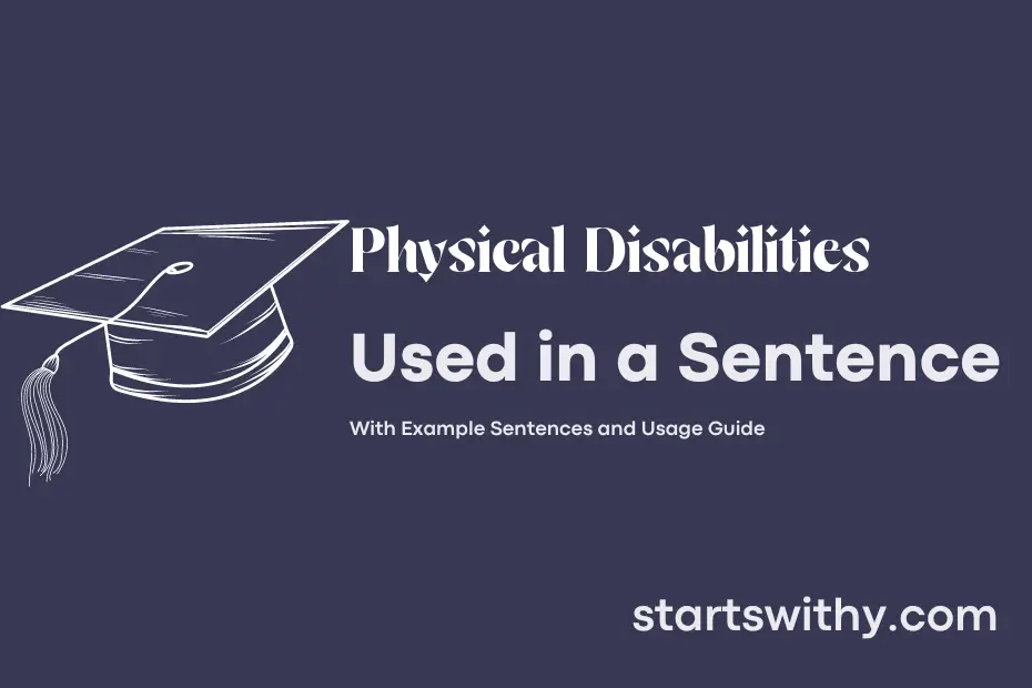 Sentence with Physical Disabilities
