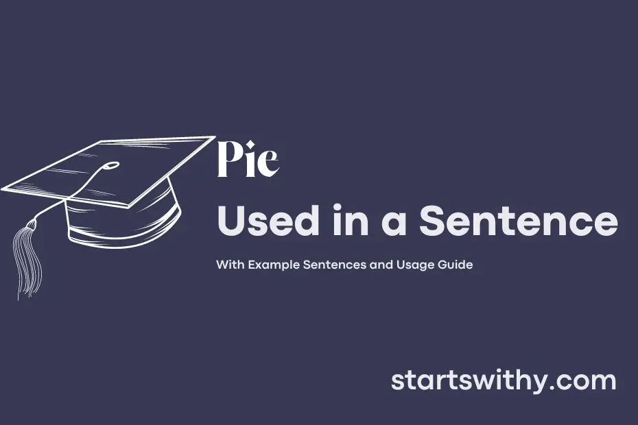 Sentence with Pie