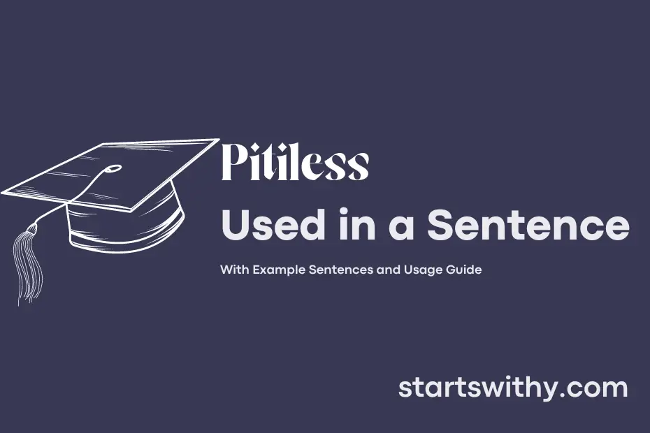 Sentence with Pitiless