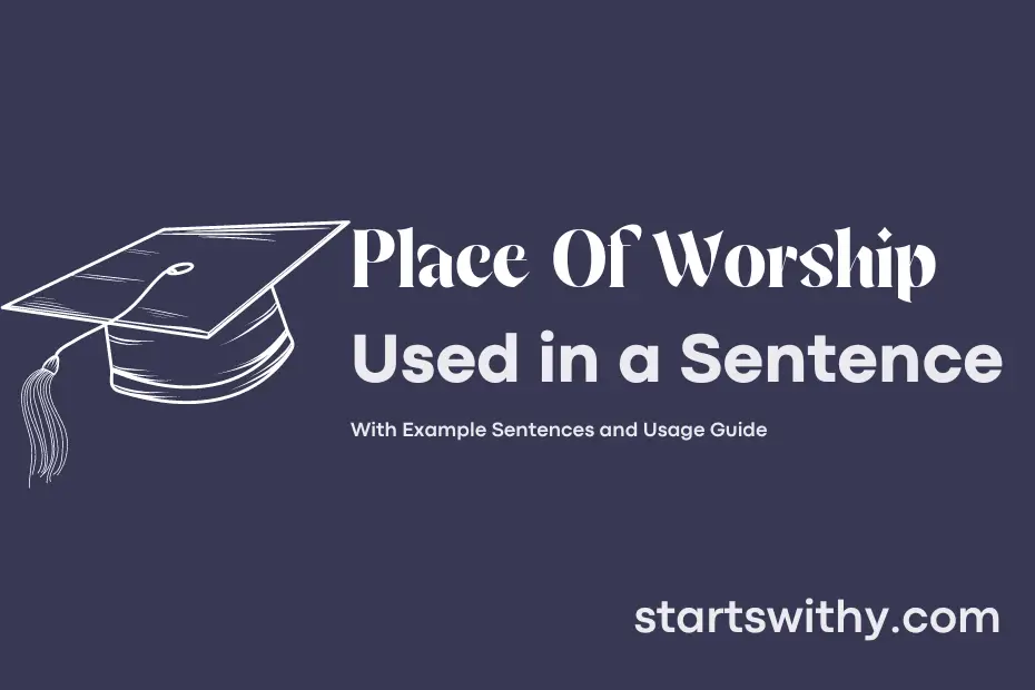 Sentence with Place Of Worship