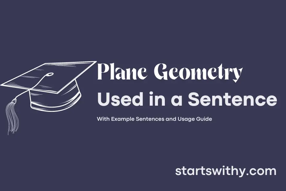 Sentence with Plane Geometry