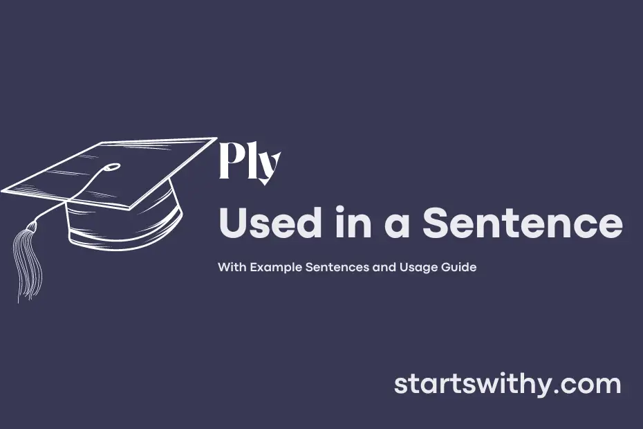 Sentence with Ply