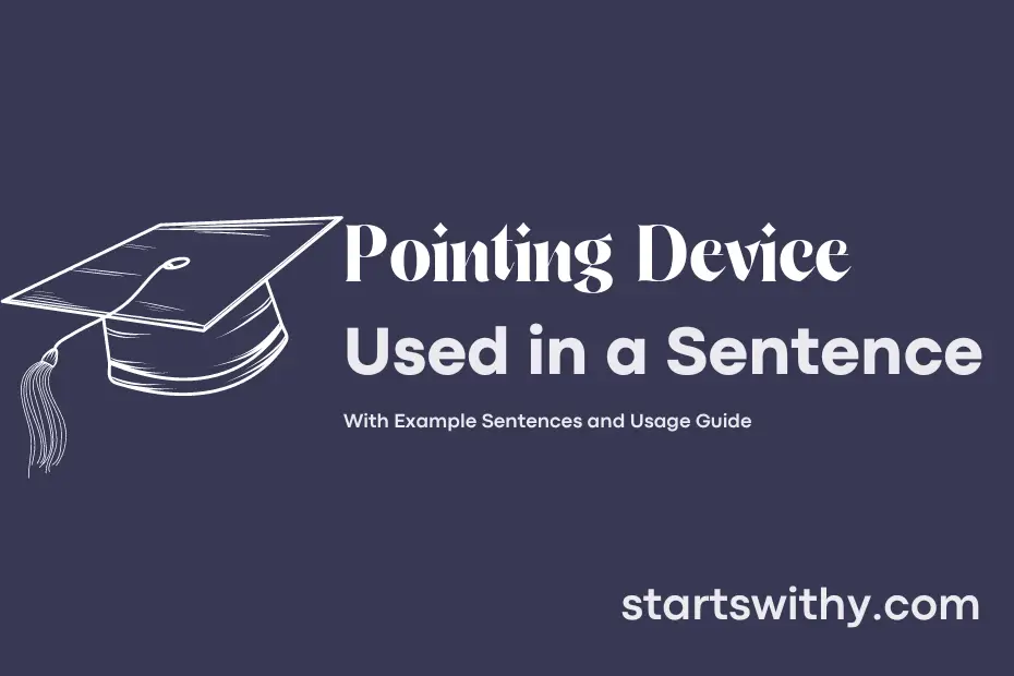 Sentence with Pointing Device