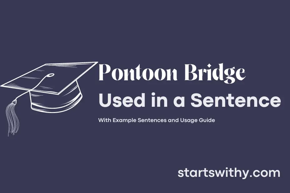 Sentence with Pontoon Bridge