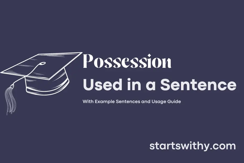 Sentence with Possession