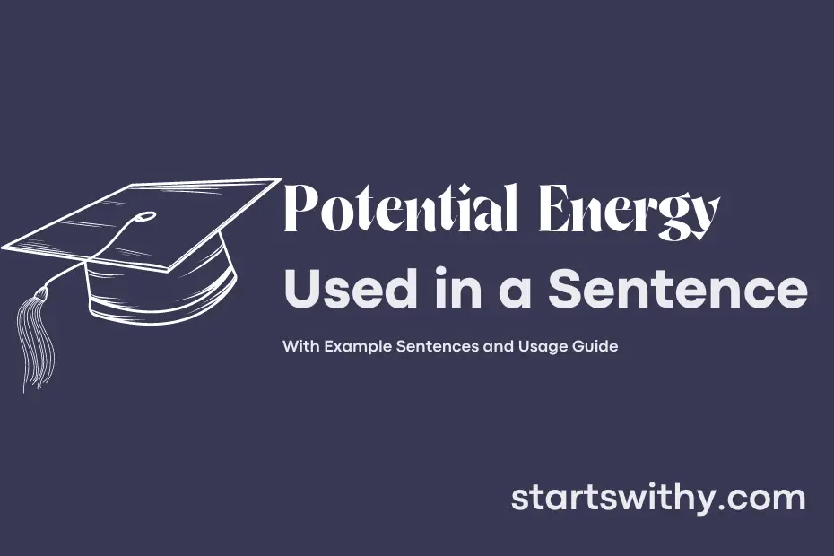 Sentence with Potential Energy