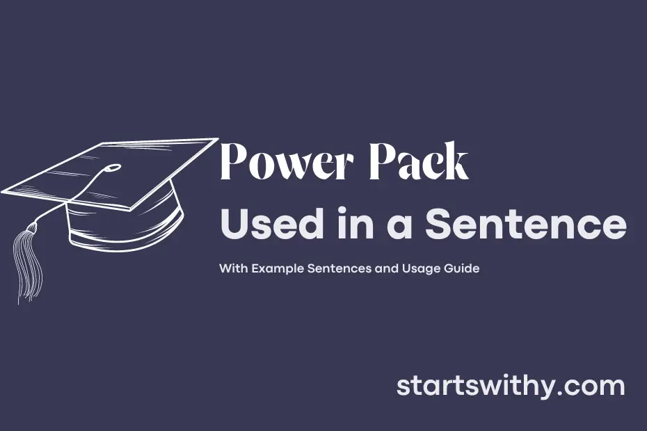 Sentence with Power Pack