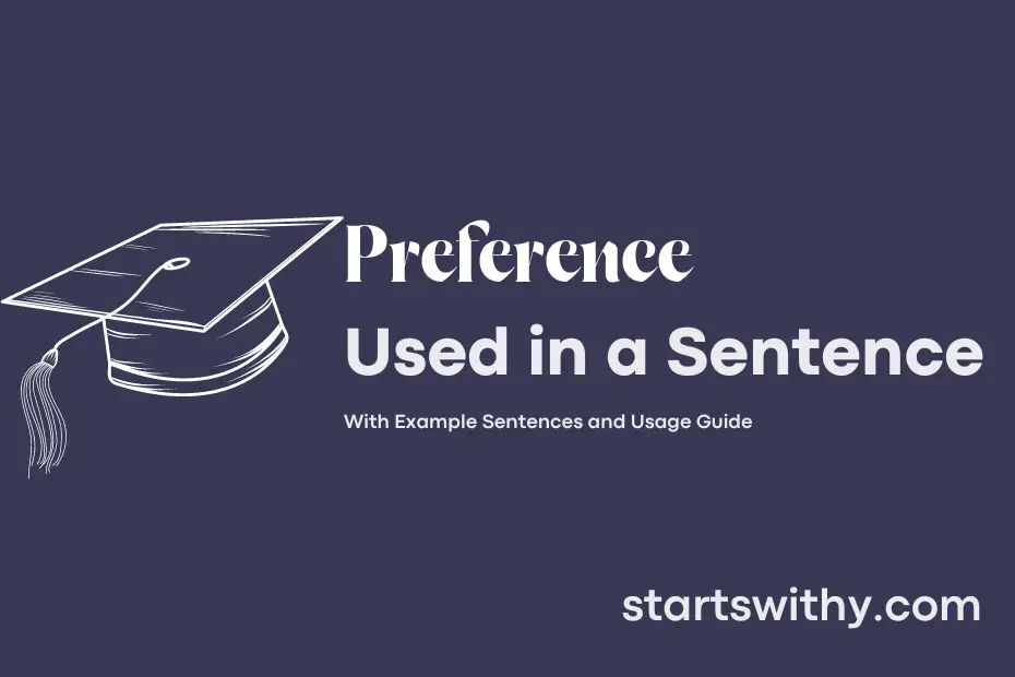 Sentence with Preference