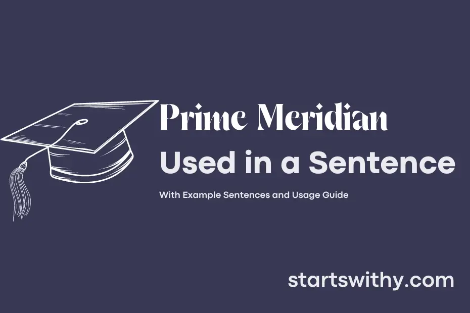 Sentence with Prime Meridian