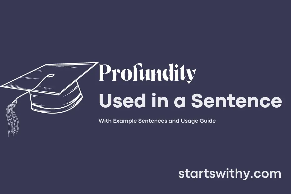 Sentence with Profundity