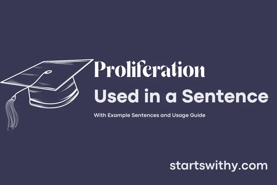 Sentence with Proliferation